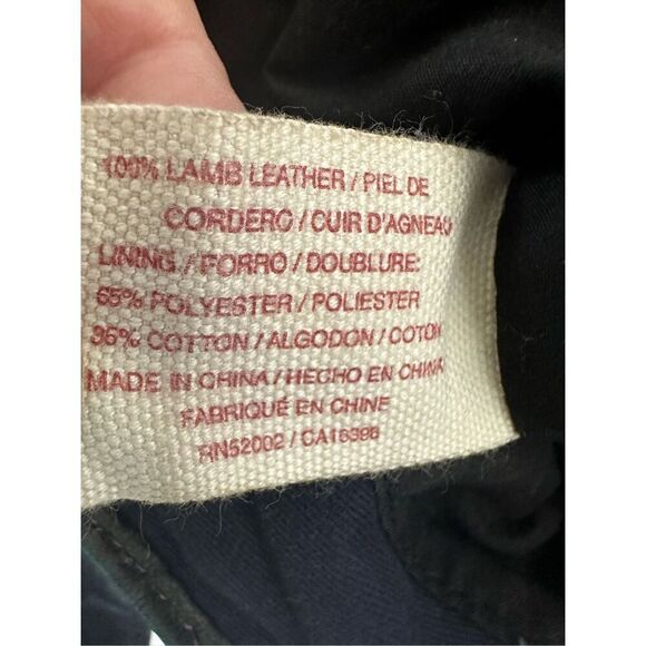 Lucky Brand Black Italian Lamb Leather Shoulder Crossbody Bag - Picture 10 of 13